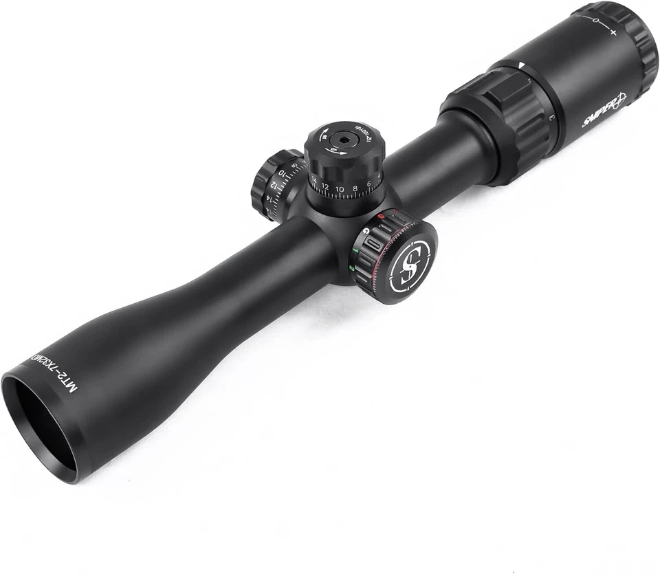 Mira para rifle MT2-7X32MD Mil-dot R/G/B iluminada con anillo para Picatinny Foto 2 de 4