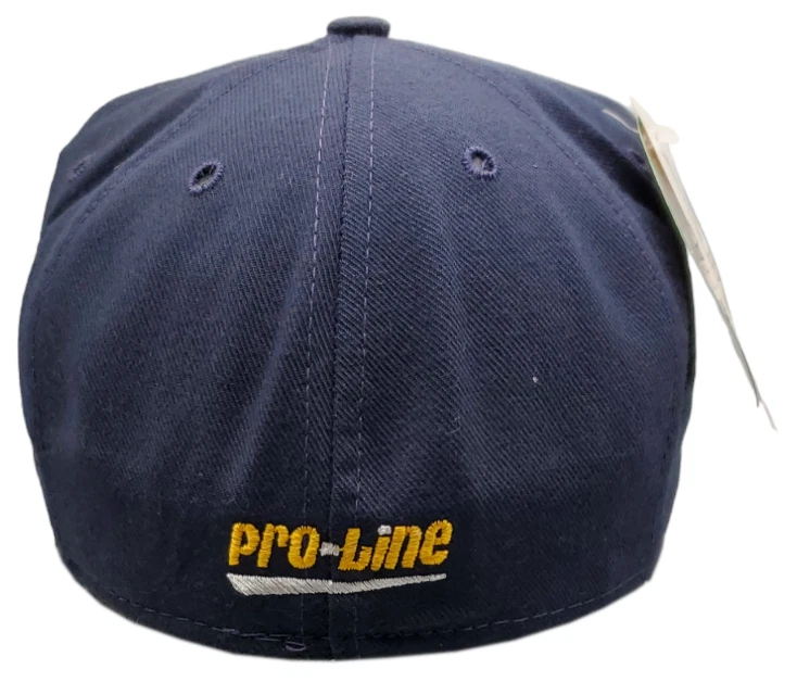 Vintage Michigan Wolverines Pro-line Fitted Hat Flat Bill On Field - Image 3 of 4