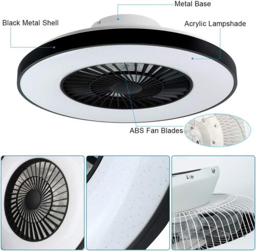 Modern Ceiling Fans with Light Remote Dimmable 3 Speed Flush Mount Ceiling Fan - Picture 7 of 9