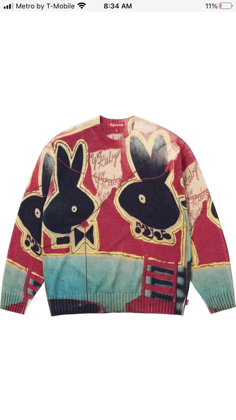 Pull bébé Supreme Playboy Yo XL