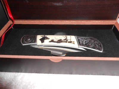 WHITE-TAILED DEER KNIFE FALKNER AMERICAN WILDLIFE SERIES AMERICAN