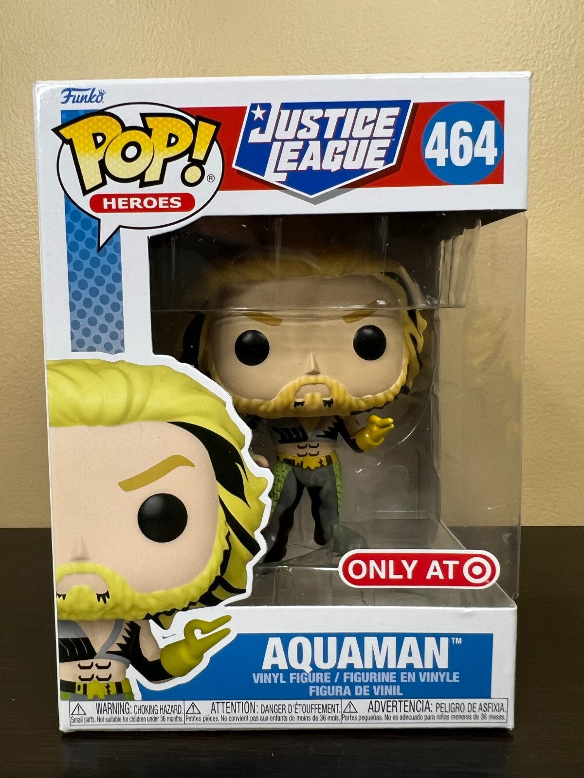 Funko Pop! Heroes Justice League Aquaman (Cel Shading) 464 Exclusivo Para Objetivos