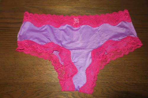 L Victoria's Secret ❤️ SATIN LACE CHEEKY panties ❤️ TEASE SUPERMODEL BRAZILIAN - Picture 2 of 5