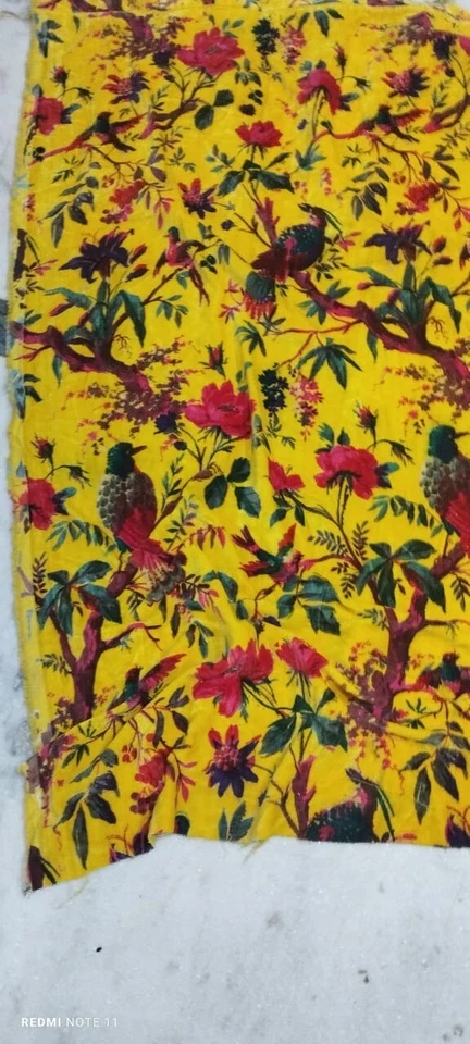 SunShine yellow cotton velvet fabric Sewing Dress, Sofa, Curtain Cloth - Image 4 of 4