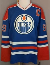 Wayne Gretzky Edmonton Oilers Orange & Blue "1981-1996 Throwback" CCM NHL Jersey