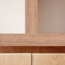 Wood Edge Banding 3000x2'' Preglued Iron-On Flexible Brown Walnut Veneer Edging