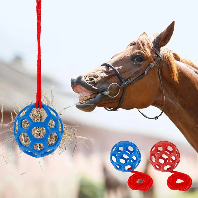 Horse Treat Ball Hay Feeder Toy Ball Hanging Feeding Toy for Horse HorsC4