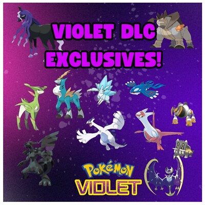 Pokemon Scarlet Violet Exclusive Violet DLC LEGENDARY Pokemon