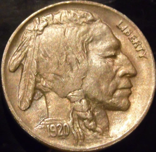 1920-P Buffalo Nickel Choice BU Uncirculated Full Horn