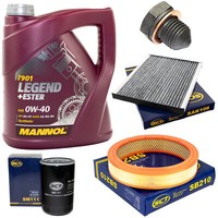 MotoröL Filter Set 0W-40 4 Liter + ÖLablassschraube FüR Seat Ibiza II VW Polo