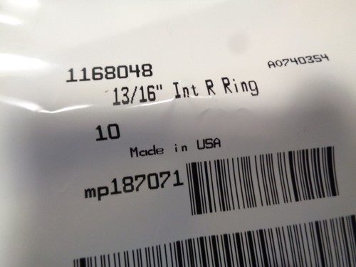 13/16" Internal Retaining Snap Ring BRAND NEW! Made In USA 20 ct Phosphate Coat - 第 3/4 張圖片
