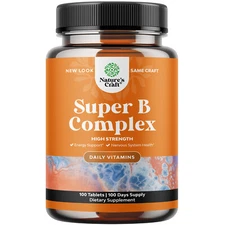 Vitamin B Complex Adult Multivitamin - Super B Complex Vitamins for Immunity