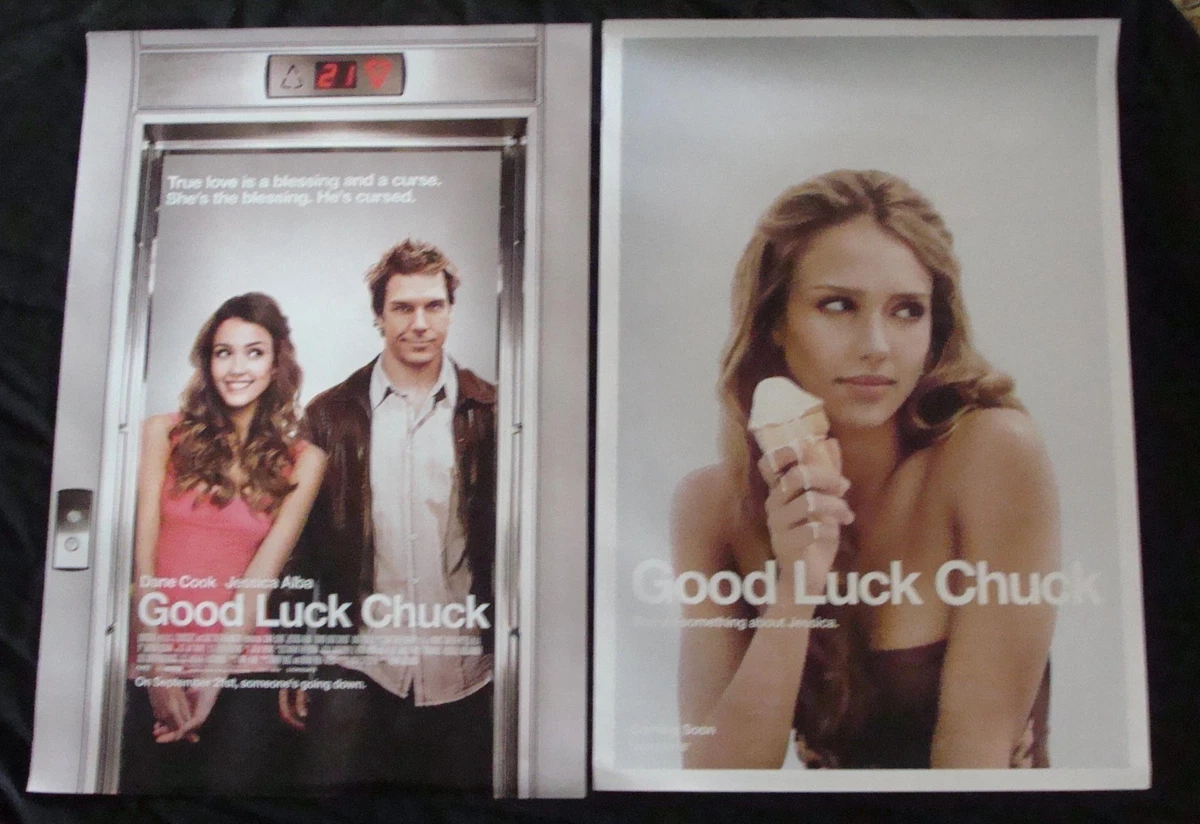 映画Good Luck Chuck☆ジェシカ・アルバ☆海外版特大ポスター☆激レア
