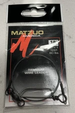 Matzuo America 18 " Titanium Wire Leader 80 lb test x 1