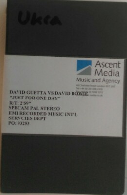 DAVID GUETTA VS DAVID BOWIE ''JUST FOR ONE DAY'' (PROMO, Betacam SP, PAL, Stereo)