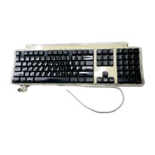 Vintage Apple Pro Keyboard M7803 Clear Case Black Keys Wired USB Full Function