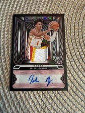 Panini Obsidian Jalen Johnson Rookie Jersey Ink Auto Electric Etch Red /5 Hawks