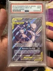 2019 Pokemon Sun & Moon Unified Minds #222 FA/ Mewtwo & Mew Gx PSA 9 MINT
