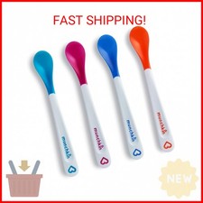 Munchkin White Hot Safety Baby Spoons, BPA Free, 4 Pack, Polypropylene