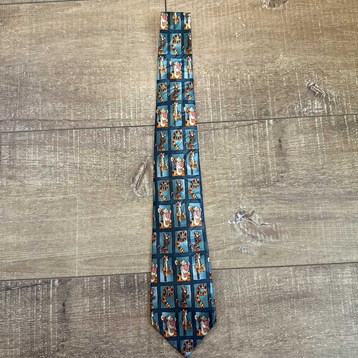 Disney Tigger Tie Blue | Winnie the Pooh | Silky Novelty Necktie | RRP $75 USD