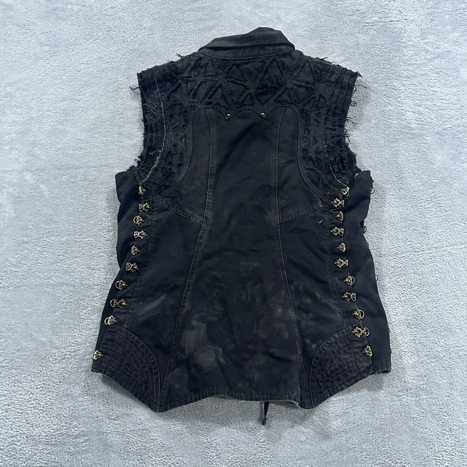 Chaleco Denim Phoenix Rising Artists Hombres S Negro De Colección Medieval Juegos con disfraces Foto 3 de 4