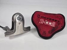 MINT Odyssey White Steel 2 Ball Blade Putter 33" w/ Headcover
