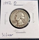 1952-D 25C Washington Quarter Very Strong Date...Good Detail