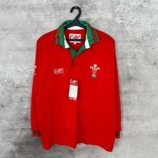 *BNWT* WALES 1992 1993 HOME RUGBY UNION SHIRT REEBOK NATIONAL JERSEY SIZE L
