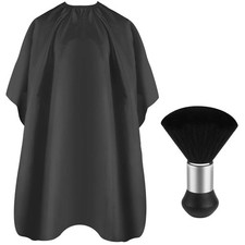 Professional Hair Cutting Cape with Neck Duster Brush, Salon Barber Cape, Hair
