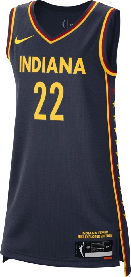 Nueva Camiseta Nike Caitlin Clark #22 Indiana Fever WNBA Explorer Victory Talla Pequeña Foto 2 de 4