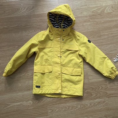 Regatta Great Outdoors gelbe leichte Regenjacke mit Kapuze Alter 5-6 Jahre