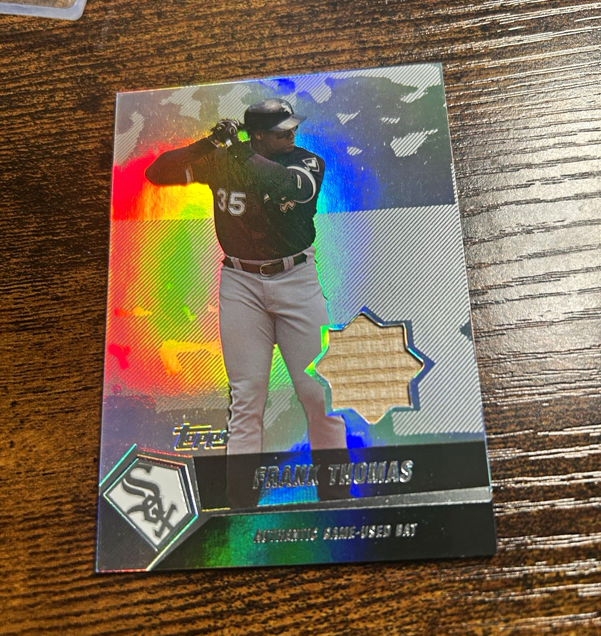 Topps 2004 Topps Finest Finest Relics Frank Thomas White Sox Bat #RFJ-FT