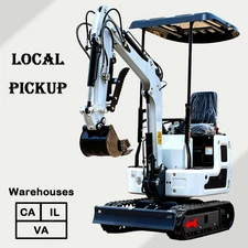 1 Ton Mini Excavator B&S Engine Track Digger Hydraulic Thumb Digger Local Pickup