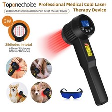 Cold Laser Low Level Light Therapy Device for Rapid Pain Relief 3W 650nm 808nm