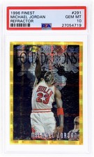 1996 Finest Refractor Michael Jordan #291 PSA 10 Pop 21