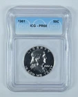 1961 Franklin Half Dollar PR68 ICG *1341