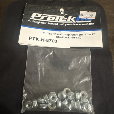 Protek Rc 8-32 High Strength Standard THIN ZP Steel Lock Nut (20) - PTK-H-5703