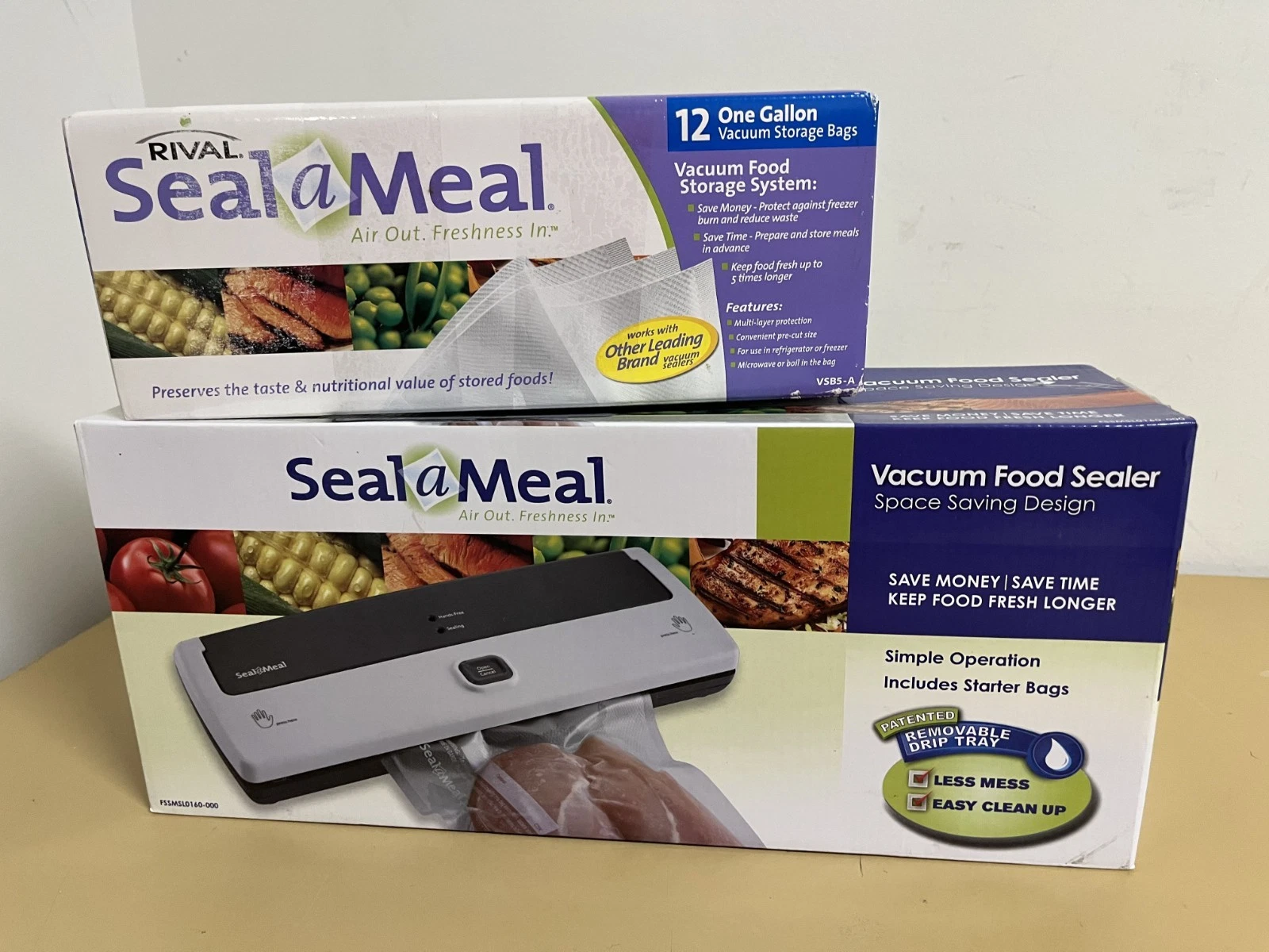 Rival Seal-a-Meal Vacuum Sealer System & Extra Bags, FSSMSL0160-000, New