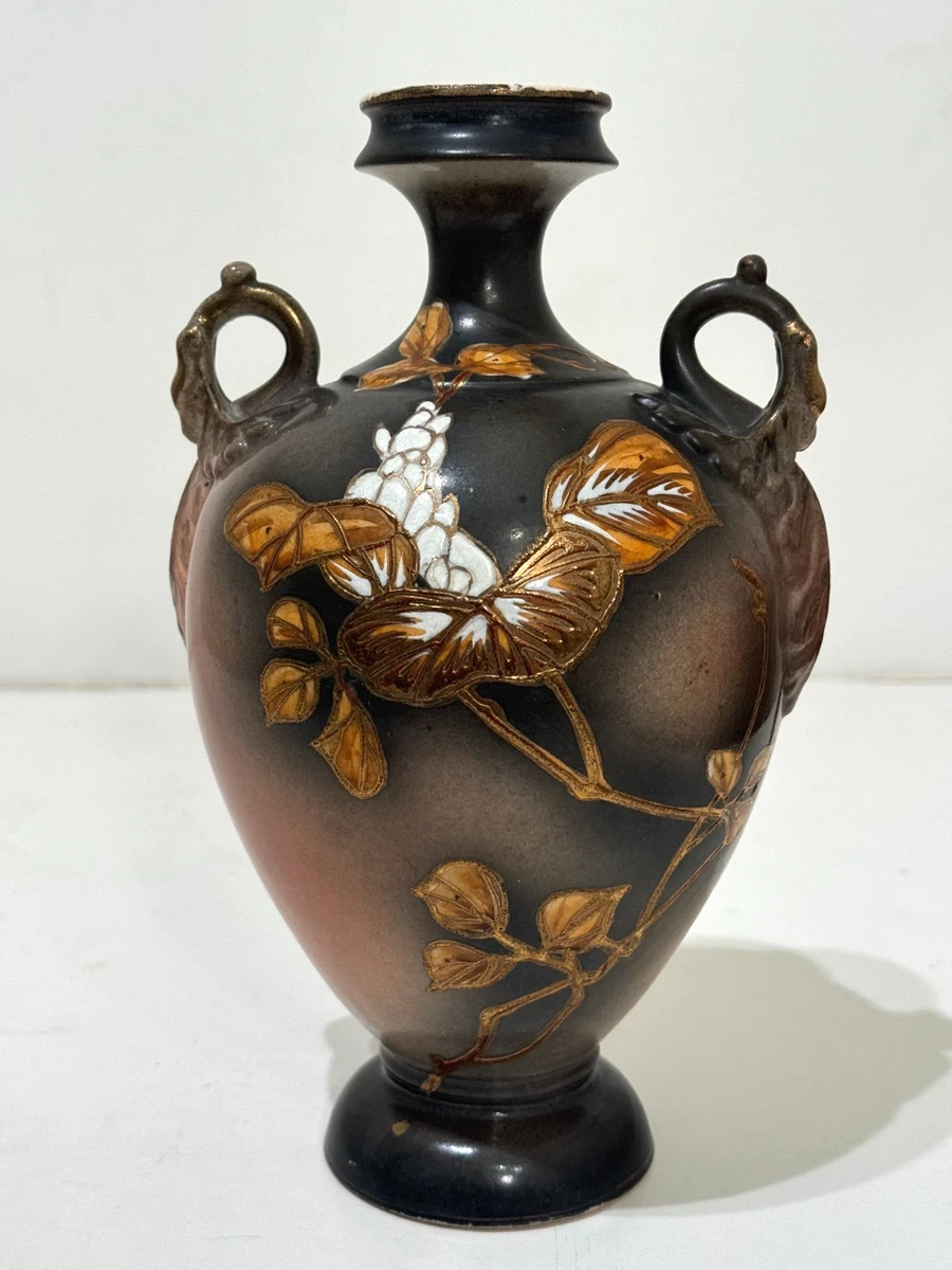 陶瓷多色老式原版古董日本花瓶| eBay