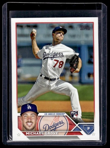 2023 Topps Rookie Michael Grove Rookie #15 Los Angeles Dodgers - Picture 1 of 2