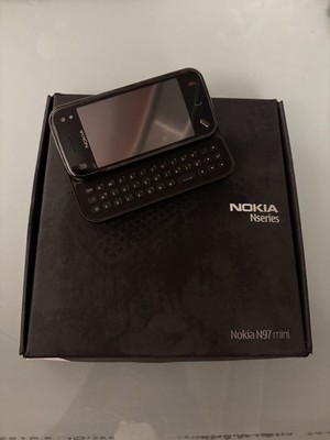 Nokia N97 Mini 8GB Schwarz Smartphone mit Box. OHNE Akku & Ladekabel Top Zustand