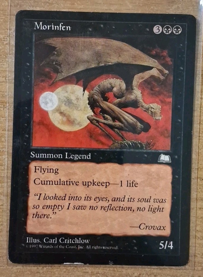 1997 MAGIC THE GATHERING WEATHERLIGHT MORINFEN TD25 