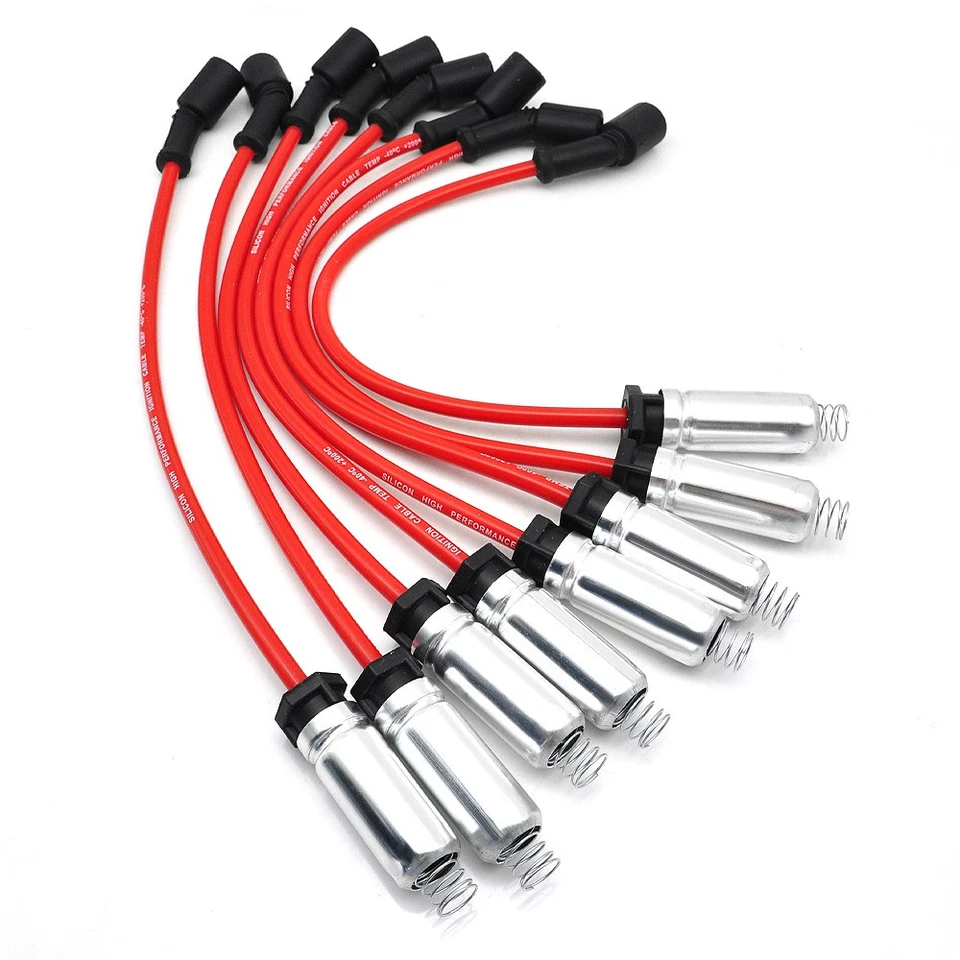 8 sets Square Ignition Coil w/ Spark Plug Wire For Chevy GMC 5.3L 6.0L 8.1L 4.8L - Image 4 of 4