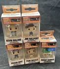 Lot Of (5) Funko Pop Key Chains The Office Kevin, Jim, Micheal Dwight Pam @BOX J