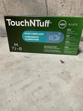 Ansell 92-675 Touchntuff 92-675, Disposable Gloves, 4.3 Mil Palm, Nitrile,