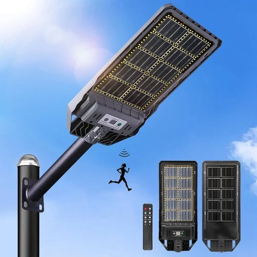 Commercial Solar Street Lights Outdoor Dusk to Dawn Solar High Bright Aluminum - Picture 3 of 14