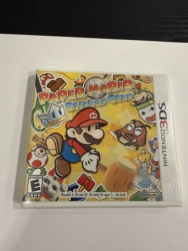 Paper Mario Sticker Star Nintendo 3DS Authentic Free Shipping