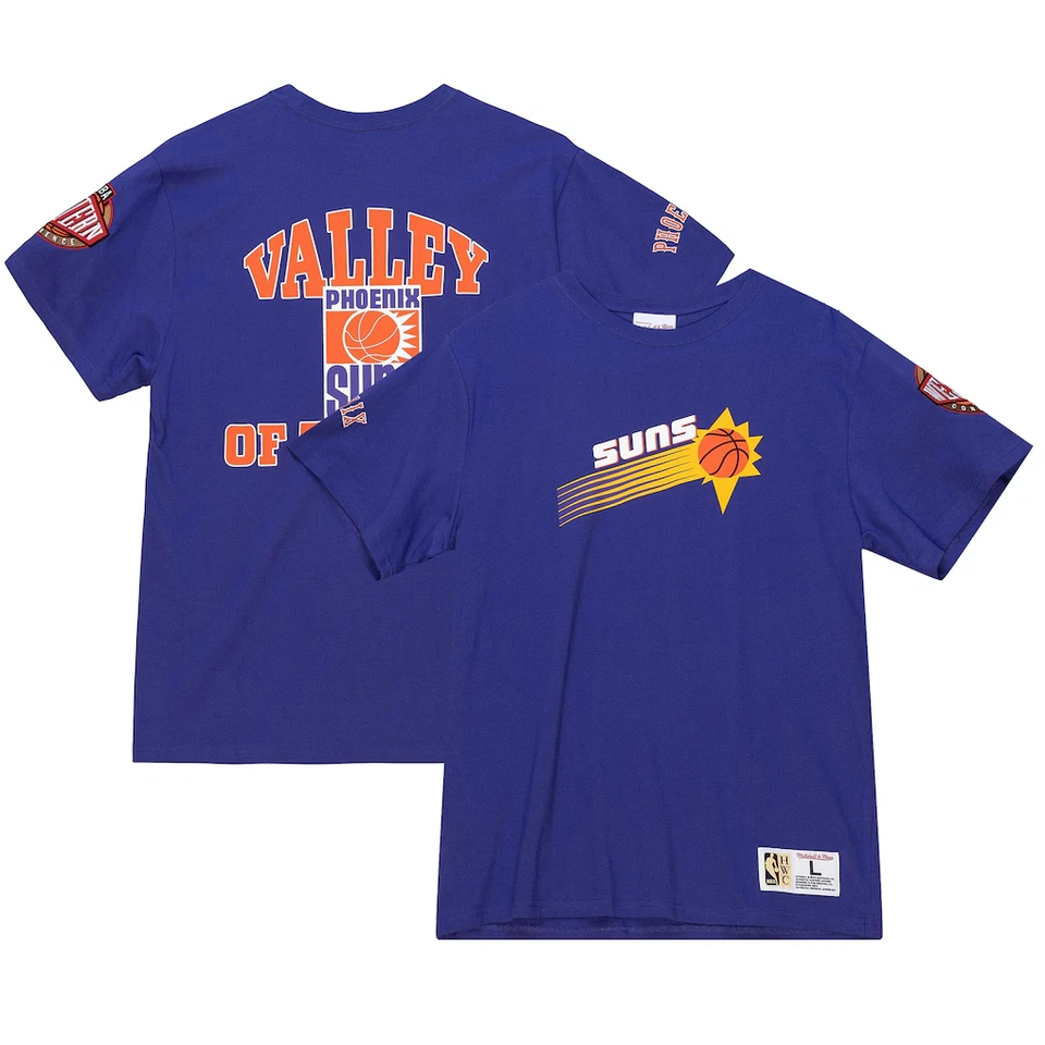Phoenix Suns Herren T-Shirt NBA Mitchell & Ness Origins Oberteil - Neu