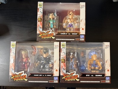Street Fighter X The Loyal Subjects Vinyl Action Figures Ryu Ken Bison Blanka