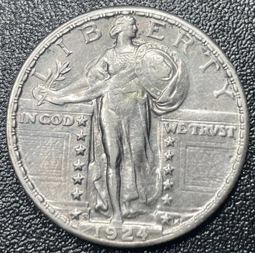 1924-S Standing Liberty Quarter 25c High Grade Better Date